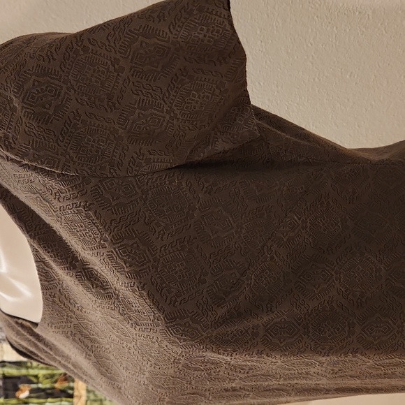 Elie Tahari Dresses & Skirts - Elie Tahari Brown Print Fitted Zip Back Shift Dress Cap Sleeve SZ 6